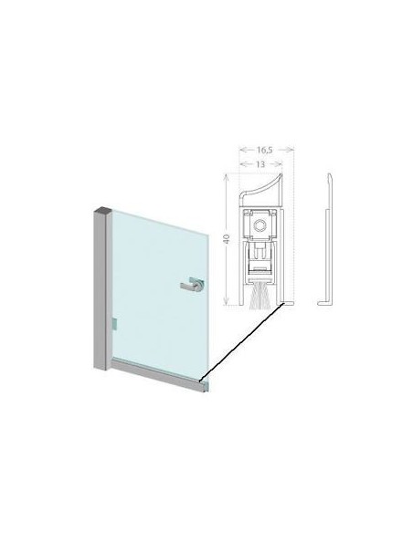 Αεροστόπ GLASS για γυάλινες πόρτες Αεροστόπ GLASS για γυάλινες πόρτες