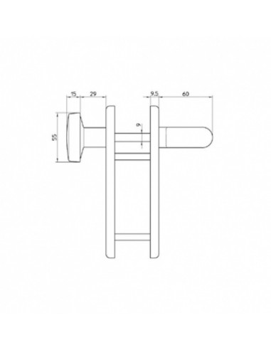 Knob Handle fire resistant door