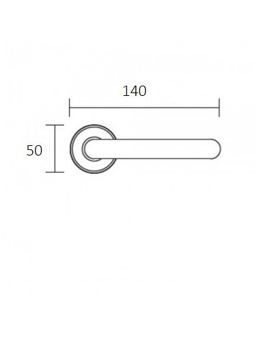 Knob handle with rosette for security door