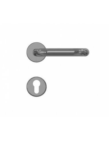 Handle with rosette INOX 1305