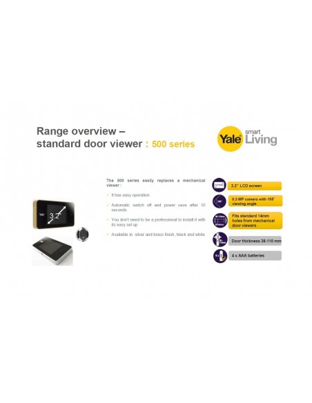 Ψηφιακό ματάκι Yale DDV500 Ψηφιακό ματάκι Yale DDV500