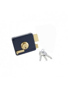Square outer lock on iron and wooden doors