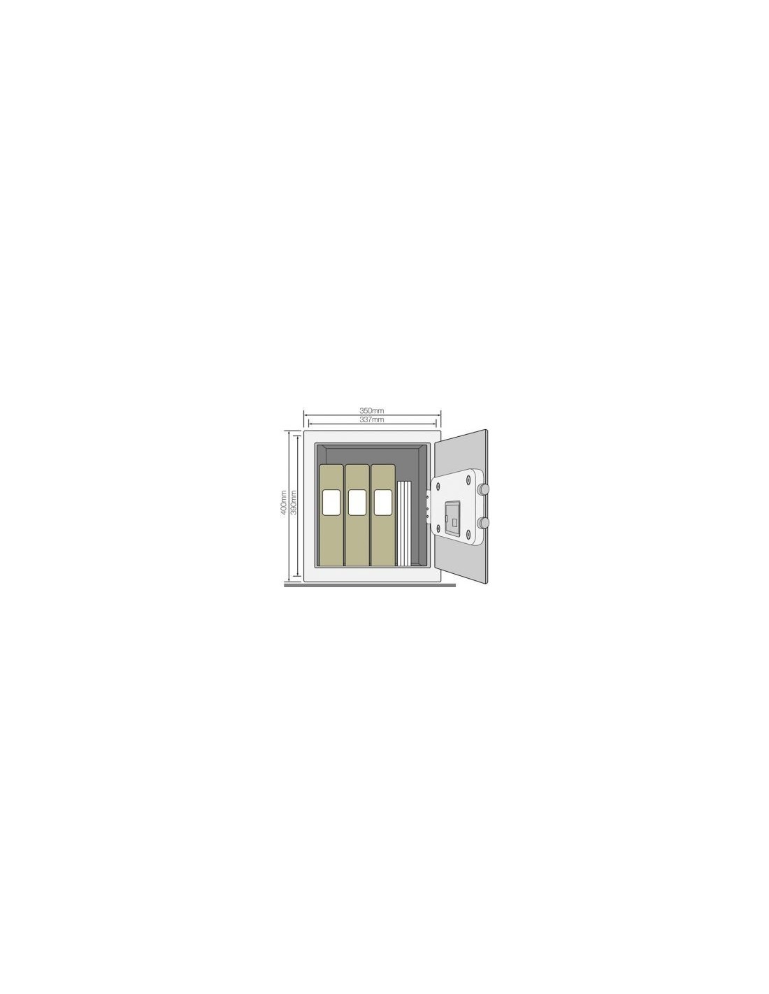 DEPOSIT BOX YALE CERTIFIED OFFICE SAFE 400X350X340