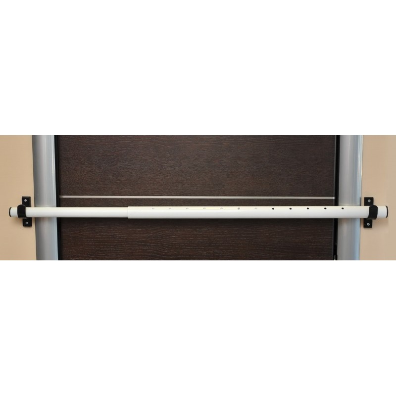 Adjustable safety bar for entry doors of all types