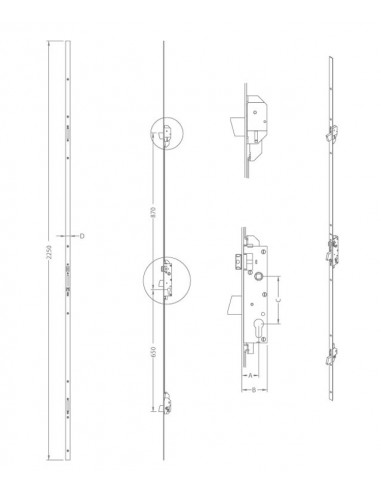 κλειδαριά ασφαλείας 3 ΣΗΜΕΙΩΝ