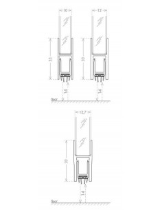 Αεροστόπ GLASS BOTTOM SLIDE για συρόμενες γυάλινες πόρτες 2