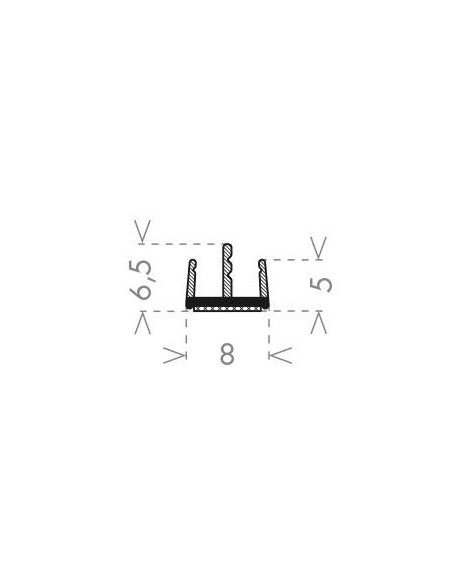 Air-stop Glasslip for glass doors Air-stop Glasslip for glass doors