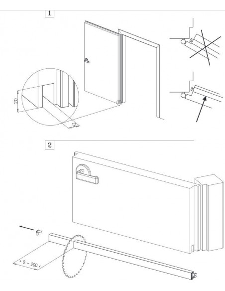 Automatic air-stop for doors Automatic air-stop for doors