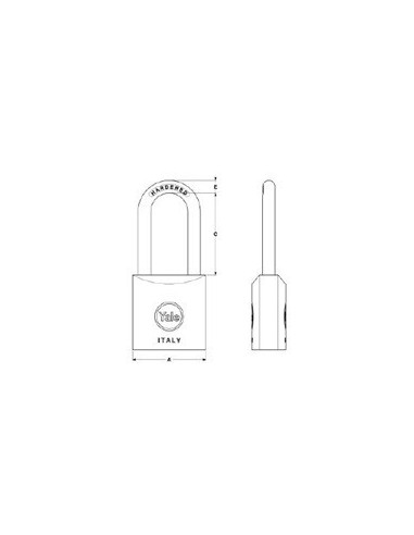 Λουκέτο ορειχάλκινο με διπλό κλείδωμα