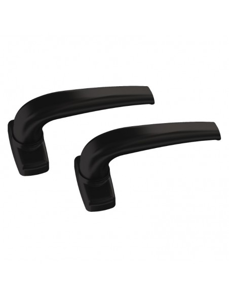 Double handle aluminum handle with rosette for door Double handle aluminum handle with rosette for door