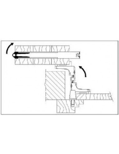 Hinge for four-leaf shutter