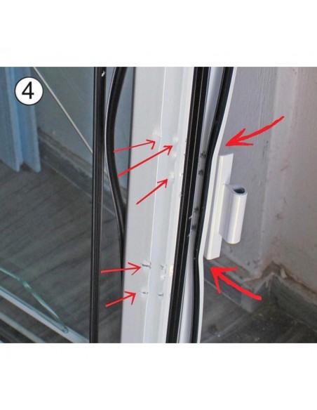 Security hinged aluminum doors and windows and plastic DOUBLEX- XL CAL Security hinged aluminum doors and windows and plastic DOUBLEX- XL CAL