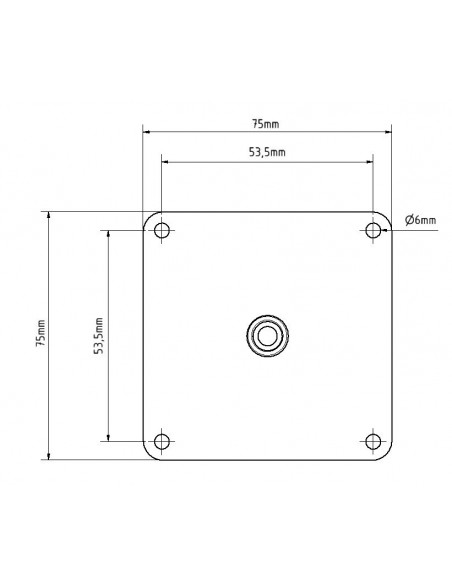 Metal base with pin Metal base with pin