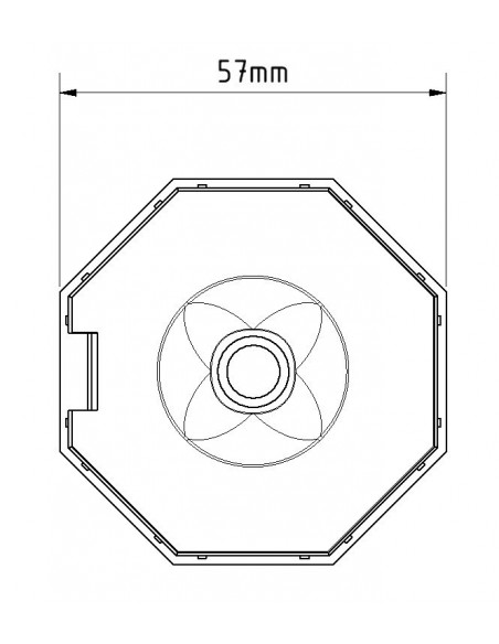 Cup Ø60 with adjustable fire