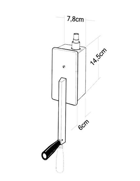Crank for lifting mechanism for legacy roll Crank for lifting mechanism for legacy roll