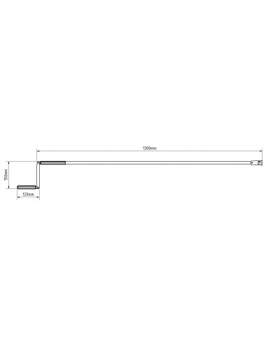 Μανιβέλα L1500mm με καμπάνα για ρολά στόρια (παντζούρια)