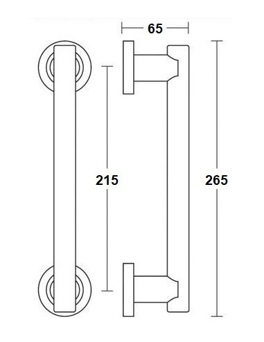 Διακοσμητική λαβή πόρτας C 1705P