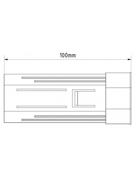 PVC κούπα Ø40 οκτάγωνη Ø28 L100 για ρολά στόρια(παντζούρια) PVC κούπα Ø40 οκτάγωνη Ø28 L100 για ρολά στόρια(παντζούρια)