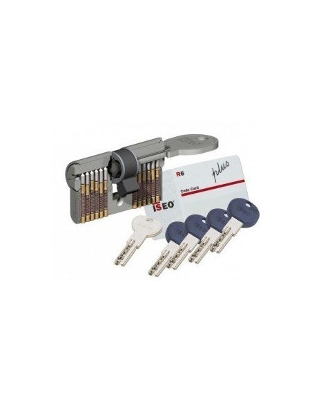 ISEO R6 super safety cylinder with 5 keys +1 construction key ISEO R6 super safety cylinder with 5 keys +1 construction key
