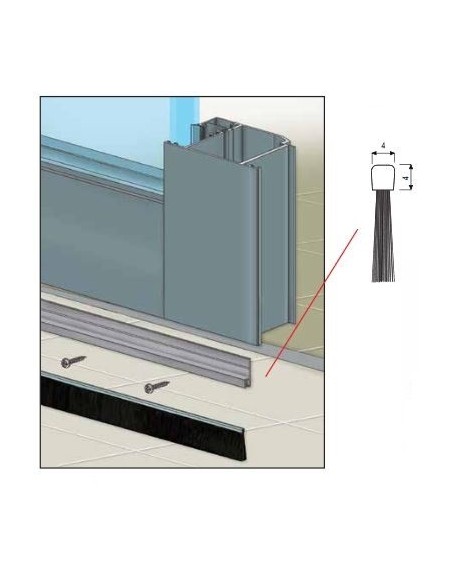 Brush Profix DG1180 with grip Profix DF500l profile Brush Profix DG1180 with grip Profix DF500l profile