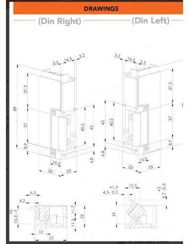Ηλεκτρικό κυπρί για θωρακισμένες πόρτες DORCAS