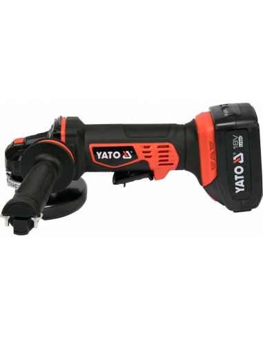 ΓΩΝΙΑΚΟΣ ΤΡΟΧΟΣ ΜΠΑΤΑΡΙΑΣ 18V 125MM SET 2X3AH YT-82828 YATO