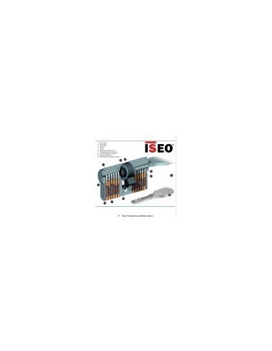 Κύλινδρος (αφαλός) ασφαλείας ISEO R6 για θωρακισμένες πόρτες, με 5 κλειδιά
