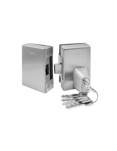 Glass door lock with additional security cylinder GEVY Glass door lock with additional security cylinder GEVY