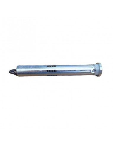 Pin with spring hinge fire resistant door