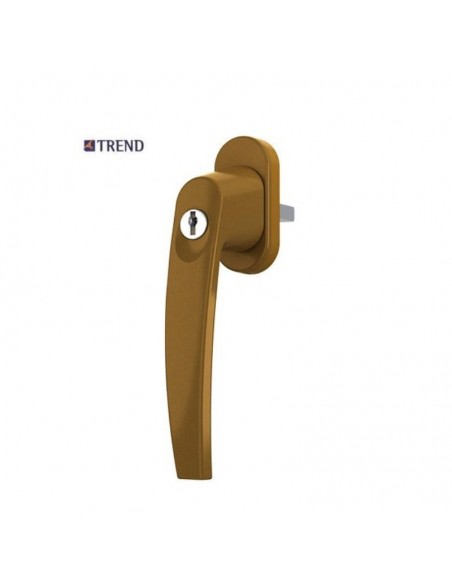 Handle with key for doors and plastic windows, aluminum and wooden Handle with key for doors and plastic windows, aluminum and wooden