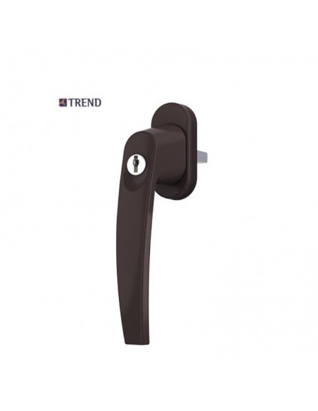 Handle with key for doors and plastic windows, aluminum and wooden Handle with key for doors and plastic windows, aluminum and wooden