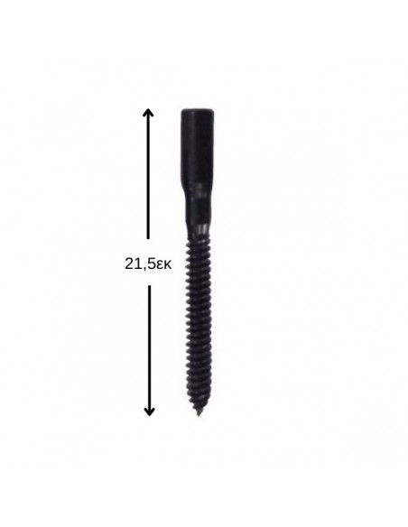 Long pin with dowels as a metal stop shutter bracket Long pin with dowels as a metal stop shutter bracket