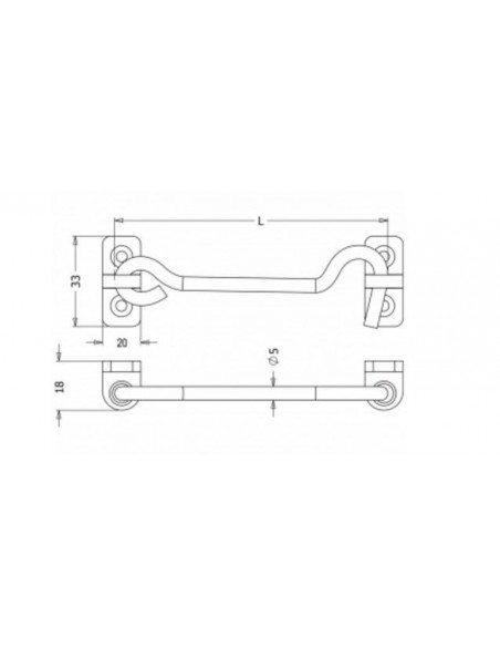 Γάντζος ανοξείδωτος