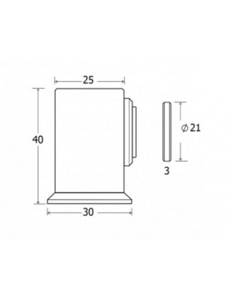 Magnetic Square Floor Stopper  Magnetic Square Floor Stopper