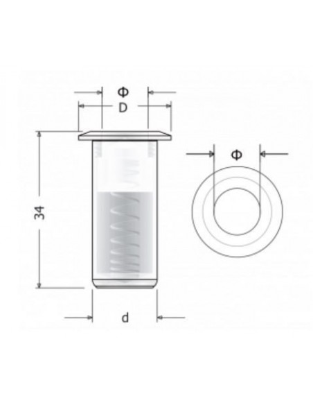 Floor cage for shutter latch 963 Floor cage for shutter latch 963