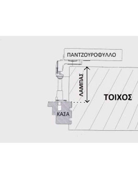 Μεντεσές μάσκουλο για παντζούρι-ρολό Αλουμινίου Camera Europea (λαμπάς 72mm) MM-10-72