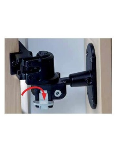 Automatic shutter stop hinge for hinges