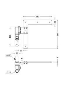 Μάσκουλο ανοξείδωτο ρυθμιζόμενο 316 3D 178C 2
