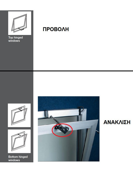 Electric motor mechanism with chain recall and display for windows and skylights Sintesi 2000