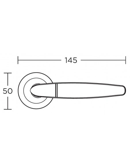 Πόμολο και χειρολαβή για πόρτα Convex σειρά 645
