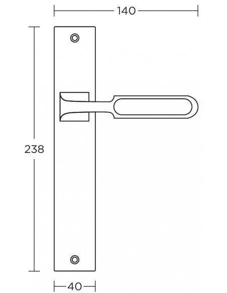 Πόμολο και χειρολαβή για πόρτα Convex σειρά 685