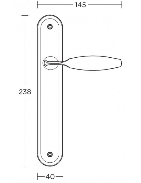 Πόμολο και χειρολαβή για πόρτα Convex σειρά 705 Πόμολο και χειρολαβή για πόρτα Convex σειρά 705