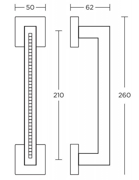 Πόμολο και χειρολαβή για πόρτα Convex σειρά 1015