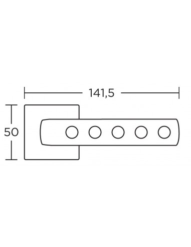 Πόμολο και χειρολαβή για πόρτα Convex σειρά 1355