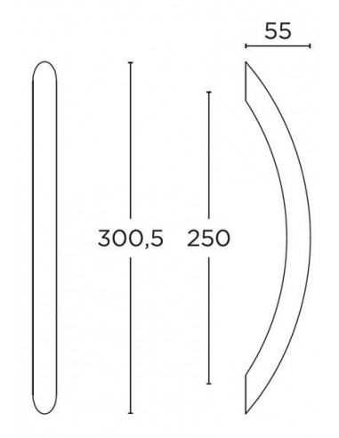 Ορειχάλκινη χειρολαβή σειρά 129