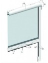 Insect screen Door vertical motion