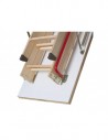 Folding roof stairs