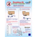 Ασφάλεια για ανοιγόμενες πόρτες και παράθυρα αλουμινίου και πλαστικά DOUBLEX- XL CAL