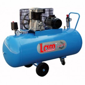 Wheeled air compressor with two / cylinder belt 200 / 3M / EASY