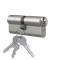 Door cylinder with 3 keys (Nickel, Mat)